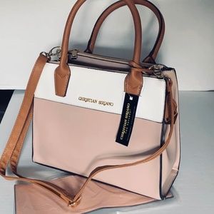 NWT Christian Siriano Blush Gold Designer Handbag